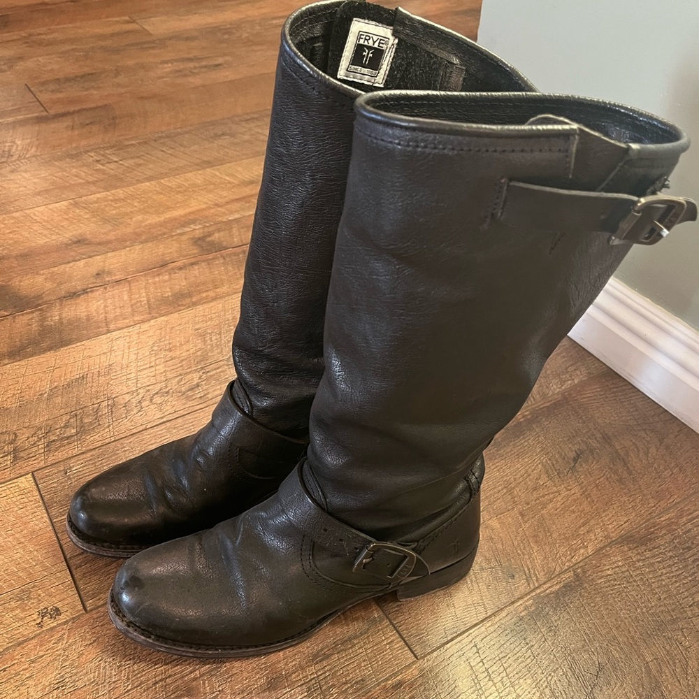 COPY - Black Veronica Tall Slouch Boots size 10 in great used condition